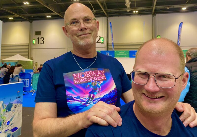 Trevor and Geir at the London Snow Show. Image © PlanetSKI